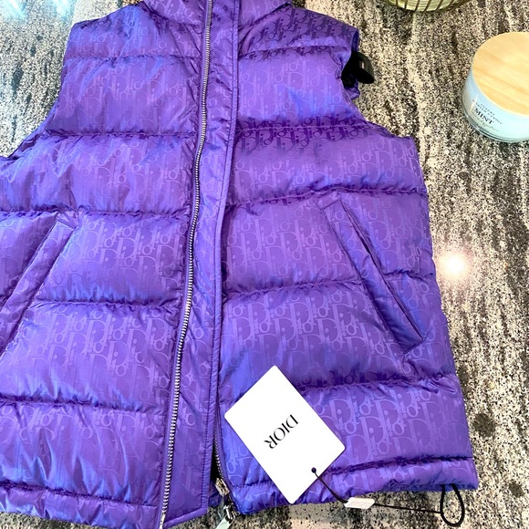 purple down vest